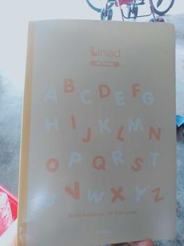 Product Review of Vở kẻ ngang Lined KLONG B5 80 trang 58GSM MS 815 Sổ may gáy kẻ ngang giấy trắng bìa alphabet cute from x**3 0