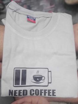 Product Review of Need coffee T-shirt Aesthetic minimalist Statement shirt Tees unisex Fabric Menswear Top Cotton Lingerie Streetwear Crewneck Round Neck Casual Tropical Short Sleeve Yellow from l**d 0