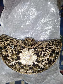 Product Review of Tas Pesta LYDIA Embellished Crystal Box Clutch Wanita from r**1 1