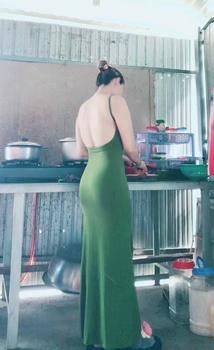 Product Review of D08 - ĐẦM 2S ĐUÔI CÁ THUN LỤA Nữ Dress from T**y D**n T** 6** 0