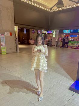 Product Review of S145 Set váy yếm tơ xếp ly nhiều tầng buộc nơ lưng (có kèm quần)- MITRUC Women set  babydoll from 𝓑** 𝓗**𝓰 ** 1