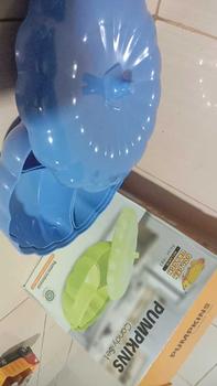 Product Review of Pumpkin Candyset Labu Golden Dragon Melamin PS0303 - Wadah Saji/Tempat permen/Tempat lauk Dengan Tutup from A**a 0
