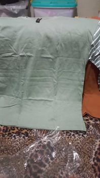 Product Review of QR PROJECT ID - KAOS POLOS OVERSIZE LENGAN PANJANG STRIPE SALUR WITH SLIT from m**Y 1