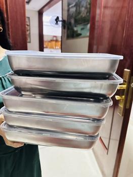 Product Review of Combo 5 Hộp đựnġ thực phẩm bằng inox CỠ LỚN đựng thực phẩm duy trì sự tươi mới from M** T** ❤** Z** 0