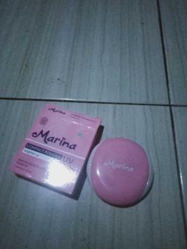 Product Review of MARINA Compact Powder UV Brighten Up Bedak Padat 12gr Peach Wajah from r**h 1