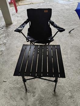 Product Review of Janet เก้าอี้สนาม (มีที่พักแขน) เก้าอี้ มีที่พักแขน ขนาด 50x50x80 รับนน.160 kg เก้าอี้ปิคนิค เก้าอี้พับได้ เก้าอี้ เก้าอี้สนามพับได้ from N**9 1