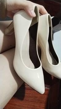 Product Review of Giày Cao Gót Nữ MŨI trơn Giày búp bê mũi nhọn nữ tính cao 5p và 7p - size 35 - size 40 mã Cotron Shoes from P**c 0