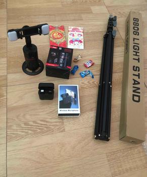 Product Review of [MUA 1 TẶNG 1 - Tặng 2 Đèn Led] Gimbal Điện Thoại P02 HADAPLUS Xoay 360 Độ Có 2 Đèn Rơi Quay Video Tiện Lợi Kèm Remote Điều Khiển. Selfie, Phụ kiện from K**G 1