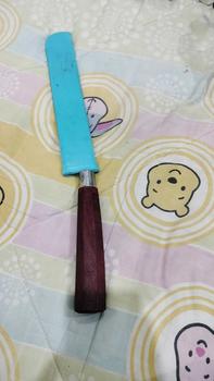 Product Review of มีดแหลมกลางโคราช ด้ามไม้ ใบมีดขาว ทรงไทยโบราณ พร้อมปลอก from A**O 0