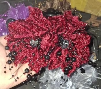 Product Review of kẹp hoa nhủ lấp lánh . 2 bông  .hàng mới về  phong cách dễ thương  kẹp 13 cm from Y** N**♡ 0