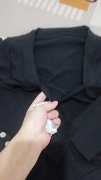 Product Review of Áo Thun Cổ Vuông Dài Tay,Tay Ngắn Hơn Hình Xíu Chất thun gân mềm Q20 Nhung Nữ Top Women Voi from k** i** 1