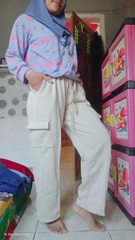 Product Review of Celana Jogger Sweetpants - Celana Cargo Jogger Wanita from M**🍃 1