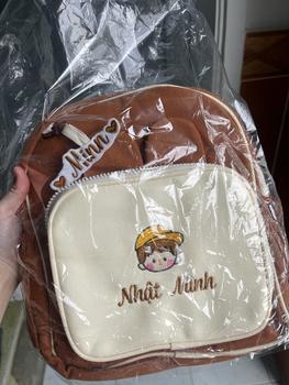 Product Review of (THÊU TÊN) Balo Tai Thỏ Thêu Tên Theo Yêu Cầu Cho Bé - Phong Cách Hàn Quốc balo  khắc tên from K**à 1