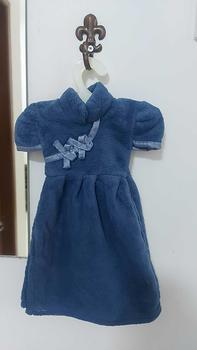 Product Review of Kain Lap Tangan Dapur Gantung MURAH Kain Lap Model Baju Bentuk Baju Lembut Free Hanger Biru Cleaning from D**a 0