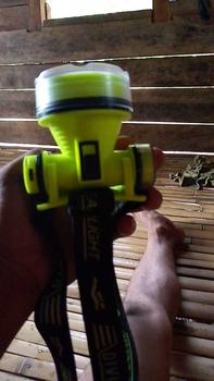 Product Review of Portable Rechargeable Diving Headlight 350m Underwater 2 Light Modes Waterproof Super Bright LED Diver Spearfishing Headlamp from J**g 0