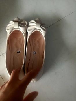 Product Review of Giày Bệt nhọn da sần đen/kem nơ cao su dẻo cho Nữ from 💞**c N**💞 2