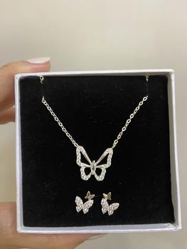 Product Review of Dây Chuyền Nữ Bống Bạc Mặt Hồ Điệp Cánh Đá Dễ Thương DC4.06 from H**n 0