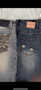 Product Review of Quần Thường Ngày Denim Làm Cũ, URSGGON, Phong Cách Cổ Điển Mỹ, Thêu Khâu Ngẫu Nhiên, Ống Loe Siêu Nhỏ Thư Giãn, Dành Cho Nam Và Nữ, Rằn Ri Hoàng Hôn, URS-UG3003 from 𝑇**𝐺 𝑆**𝑃 1