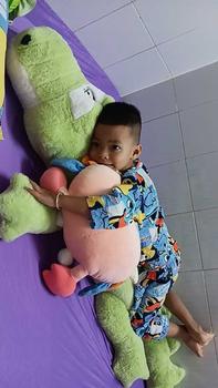 Product Review of Gấu bông 1m6  hình cá sấu xám gai lông xù khổ vải 1m7 lên form cao 1m6 Thú Bông Thú Nhồi Bông Đồ Chơi Thú Nhồi Bông Đồ Chơi from H**h Y**💙 0