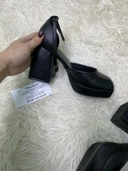 Product Review of (Phúc Minh) GIẦY Cao Gót Nữ Bít Hậu Trơn Chất Liệu Da Mờ Mũi Vuông 10 phân (Phom rộng) Shoes giàycaogót DéP giay cuoi bup Women giay  7 from S**y h**g 1