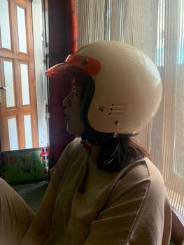 Product Review of Helm Bogo Polos Pria Wanita  Hijab Friendly Terbaru Retro Pet SNI Kaca Motorcycle from E**t 0