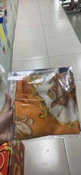Product Review of Khăn Quàng Cổ Vuông In Họa Tiết, Chất Liệu Lụa Mô Phỏng, 27,55 "x 27,55", Khăn Quàng Cổ Cho Nữ, Phụ Kiện Thời Trang Đa Chức Năng, Khăn Quàng Tóc, 1 Chiếc, WJ1026-273 from N**a P**n 0