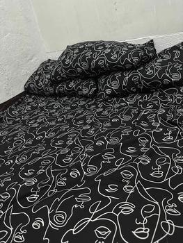 Product Review of 3in1 FACE LINE ART CANADIAN COTTON BEDSHEET from C**🌻 0