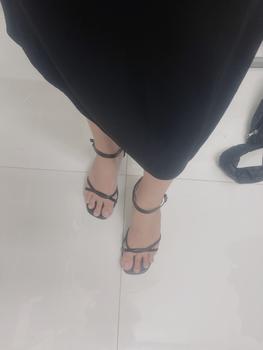 Product Review of Giày Cao Gót Nữ  7 Phân Đ2T ms51 Bigsize 35~45 Sandanl Quai Mảnh Thời Trang Chất Liệu Da Mềm Mix Gót Nhọn 7cm Shoes from h**8 0