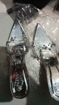 Product Review of Chị Đẹp Store - Guốc cao gót mũi nhọn quai trong Mika Đính Đá gót ly Pha lê 7-9 phân - U93 Shoes Nữ from n**c y** 0