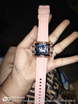Product Review of jam  tangan original Pria wanita terbaru 2023  rubber segi Digital transparan from D**t 2