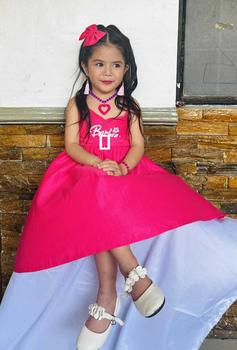 Product Review of JJAS BARBIEEE KIDS DRESS FIT 3 TO 4 and 5 to 6 YEAR OLD SPECIAL FABRIC from C**4 3