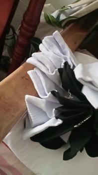 Product Review of 3PAIRS WHITE BASE. BLACK BOTTOM SOCKS & PLAIN WHITE SOCKS FOR KIDS / FOR ADULT ... Menswear Lingerie from a**g 2