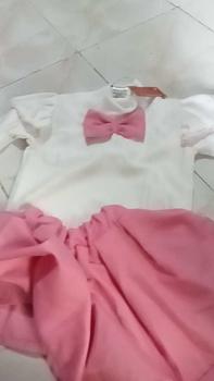 Product Review of Dress Knits Anak Perempuan usia 1-6 Tahun variasi salur pita Lengan panjang Anak-Anak Gaun setelan from a**y 1