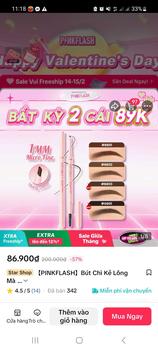 Product Review of 【PINKFLASH】Bút Chì Kẻ Lông Mày Có Thể Thu Vào Siêu Mịn 1Mm, Đầu Phẳng Chính Xác, Hai Đầu Mịn, Không Xốp, Không Thấm Nước, Lâu Trôi, Sắc Tố Cao, Chống Vỡ, Dễ Sử Dụng, # PINKFLASH, Đường Nét Mỏng Cosmetic Mỹ Phẩm from H**🦥 1