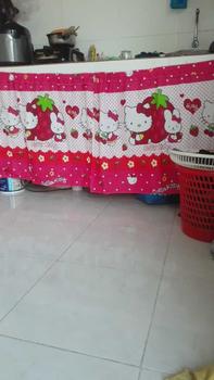 Product Review of Paket 2 Pcs Gorden Dapur Kolong Minimalis 100x70 cm + Tali Renda Cantik - Curtain from R**s 0