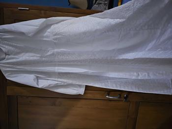 Product Review of Gamis Katun Jepang Umroh Kombinasi Polos Model Pecah Cantik Model Terbaru Poliester Polos Bunga Hitam Putih Polka Dot bordir muslim  simple  Melar Tebal Wanita Panjang Nyaman Mewah Dalaman Kerudung Renda Kerah from 𝕭**𝖆 𝕬** 2