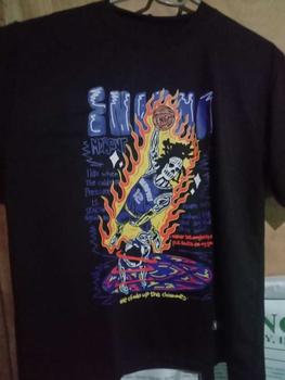 Product Review of Enigma streetwear bootleg basketball shirt warren lotas pro club cotton Fabric Menswear Oversize Top Clothes Prints Tee Man Tshirt Lingerie Crewneck Round Neck Short Sleeve from 🍄** 1