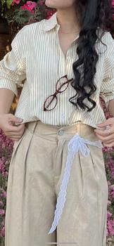 Product Review of [Deal Mở Bán] SanSan Shirt AH24 Áo Sơ Mi Nữ Wepretty Clothes Dáng Basic Oversized Dễ Phối Đồ Với Nhiều Phân Poại Màu Sắc Sáng Da from N**y 0