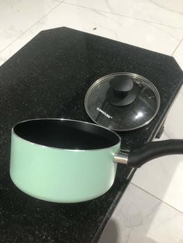 Product Review of Quánh chống dính đáy từ Sunhouse SHG-MP16M - Đáy từ - Chống dính 2 lớp an toàn -Tay cầm cách nhiệt, vung kính bền from N**n k** L**n 1