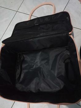 Product Review of DEVILA LUXURY NUDE PINK BOXES WATERPROOF TRAVEL BAG MEDIUM SIZE - Tas Koper Motif Kotak Mewah Murah Perempuan Mudik from ** 1