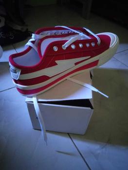 Product Review of (Spesial Kemerdekaan) Sepatu Pria Wanita028 XternalStepSure Mitterns Storm Merah Putih Low Canvas Kasual Casual Shoes Sneakers from w**h 0