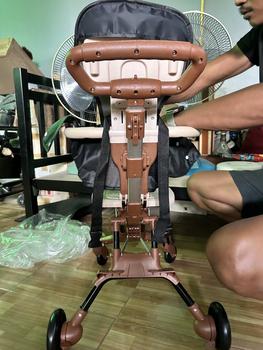 Product Review of รถเข็นเด็กรุ่นล่าสุด แถมเบาะ แถมร่มกันแดด เบาะใหญ่ แบบ4ล้อ สามารถล็อกล้อได้ พับเก็บได้ PUล้อใหญ่ น้ำหนักเบา รับน้ำหนักได้30kg รุ่น：TC17 เด็กหญิง เด็กผู้ชาย from ม**💕 0