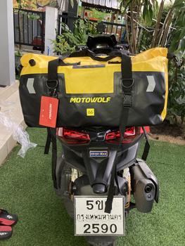 Product Review of กระเป๋าเดินทาง 40/66/90ลิตร กระเป๋ากันน้ำ กระเป๋าออกทริป MOTOWOLF รุ่น 0717 พร้อมแผ่นดันทรง from ** ** ซ** ** ณ** ** ** น** ** ** 1