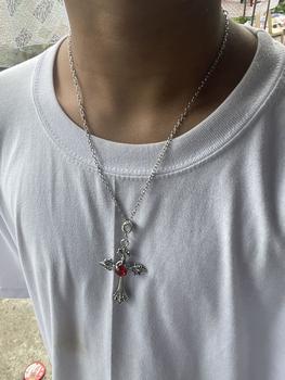 Product Review of 2pcs Gothic Pendant Necklace Crucifix Neckchain Vintage Church Choker Jewelry from R**3 1