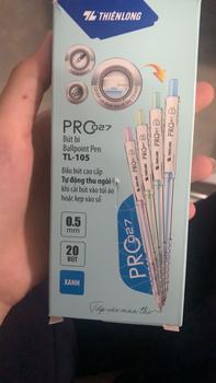 Product Review of [Chính hãng] Hộp 20 Bút bi Thiên Long TL-105 màu pastel PRO 027-  Nhà Sách Cái Bè CH5 from s** c** B** 0