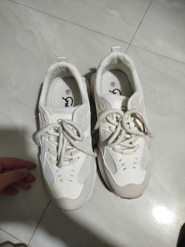 Product Review of Corolla Giày Thể Thao Sneaker Nữ  Fashion Phong Cách Hàn Quốc Dế Cao 4.5CM Chống Trượt Dộ Co Giãn Cao Kháng Khuẩn Thoáng KhíGiày Giày Lười Dồ Hot Trend Shoes【Nên mua kích cỡ lớn hơn 】 from T**n 3