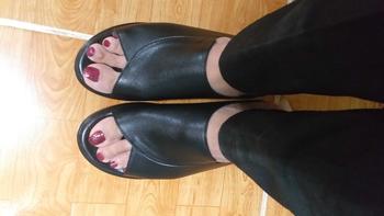 Product Review of DÉP DA CAO CẤP HỞ MŨI CAO 7CM Nữ DéP Shoes from C** ú** C** M** 0