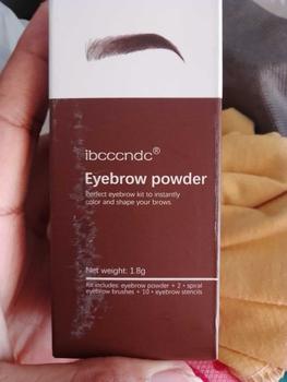 Product Review of ibcccndc One Step Eyebrow Stamp Shaping Kit Eye Brow Gel Stamp Makeup Kit with 10 Reusable Eyebrow Stencils Eyebrow Brushes from m**t 0