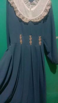 Product Review of Gamis Renda sweet lengan panjang model fashion wanita muslim modem terbaru new arrival model kekinian kombinasi brukat from m**a A**m 0