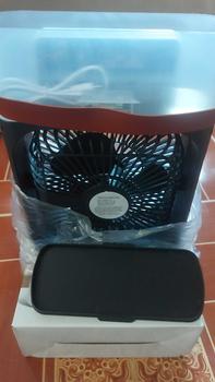 Product Review of พัดลมปรับอากาศ Fan Air Mini พัดลมขนาดพกพา พัดลมทำความเย็น มีช่องทำความเย็นสามารถใส่น้ำแข็งพ่นไอเย็นได้ ขนาดความจุมากถึง 600 มิลลิลิตร พัดลมไอน้ำปรับความแรงได้ 3 ระดับ แอร์ส่วนตัวไซส์มินิ พกพาสะดวก from เ**ู 3